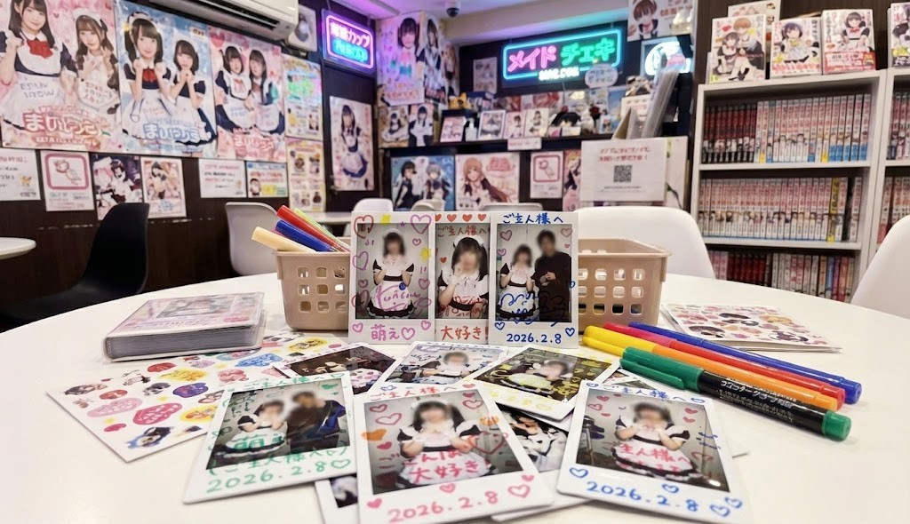 コンカフェのチェキ落書き＆ポーズのコツ！絵心ゼロでも稼げるテクニック